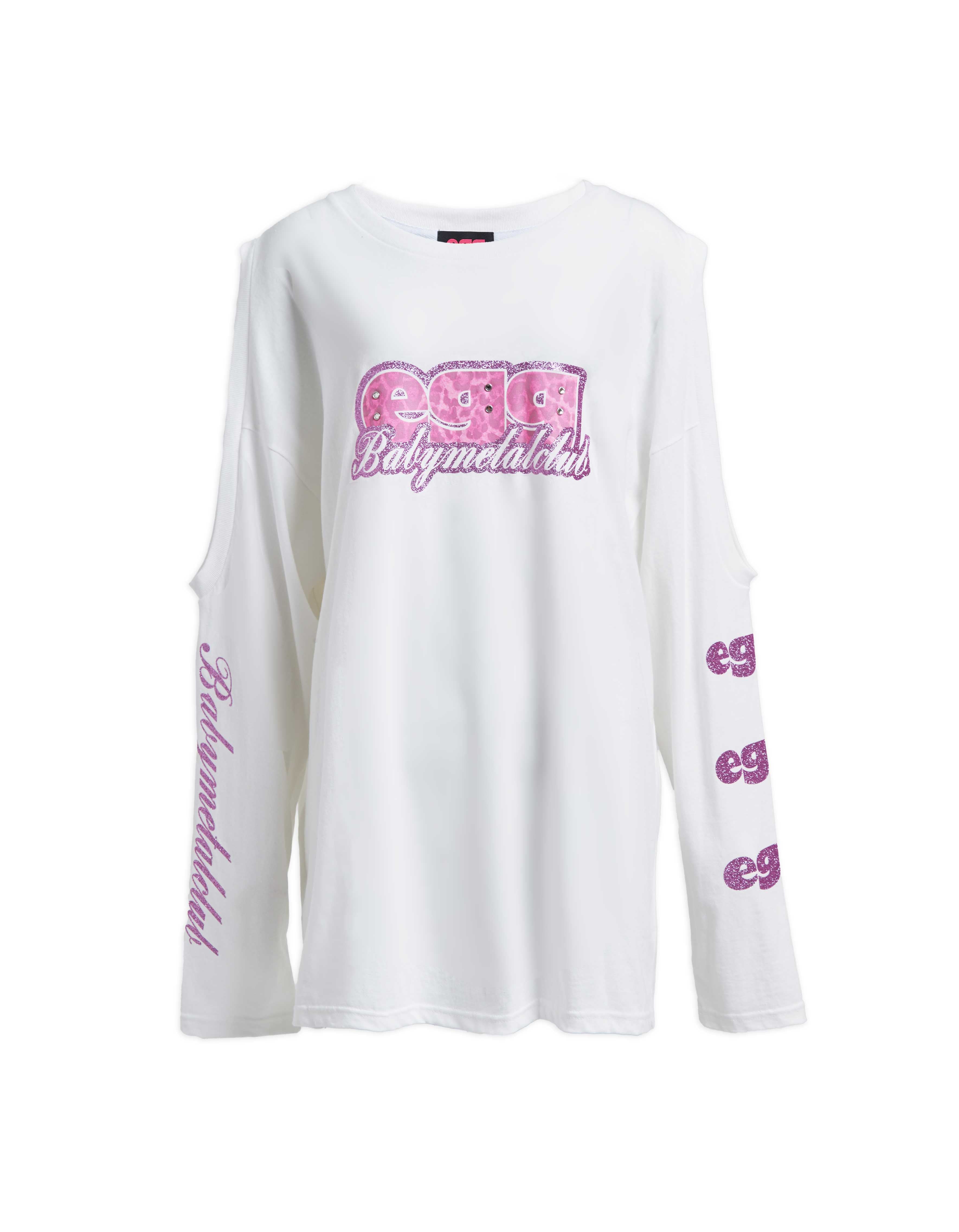 【EGGxBabylclub】Twinkle Cut Longsleeve t eggxBabymetalclub] twinkle cut longsleeve tee (black