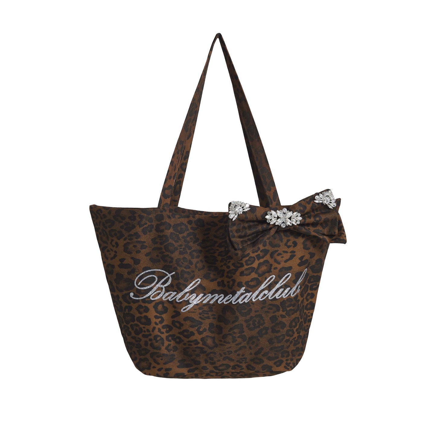Jewel leopard ribbon bag