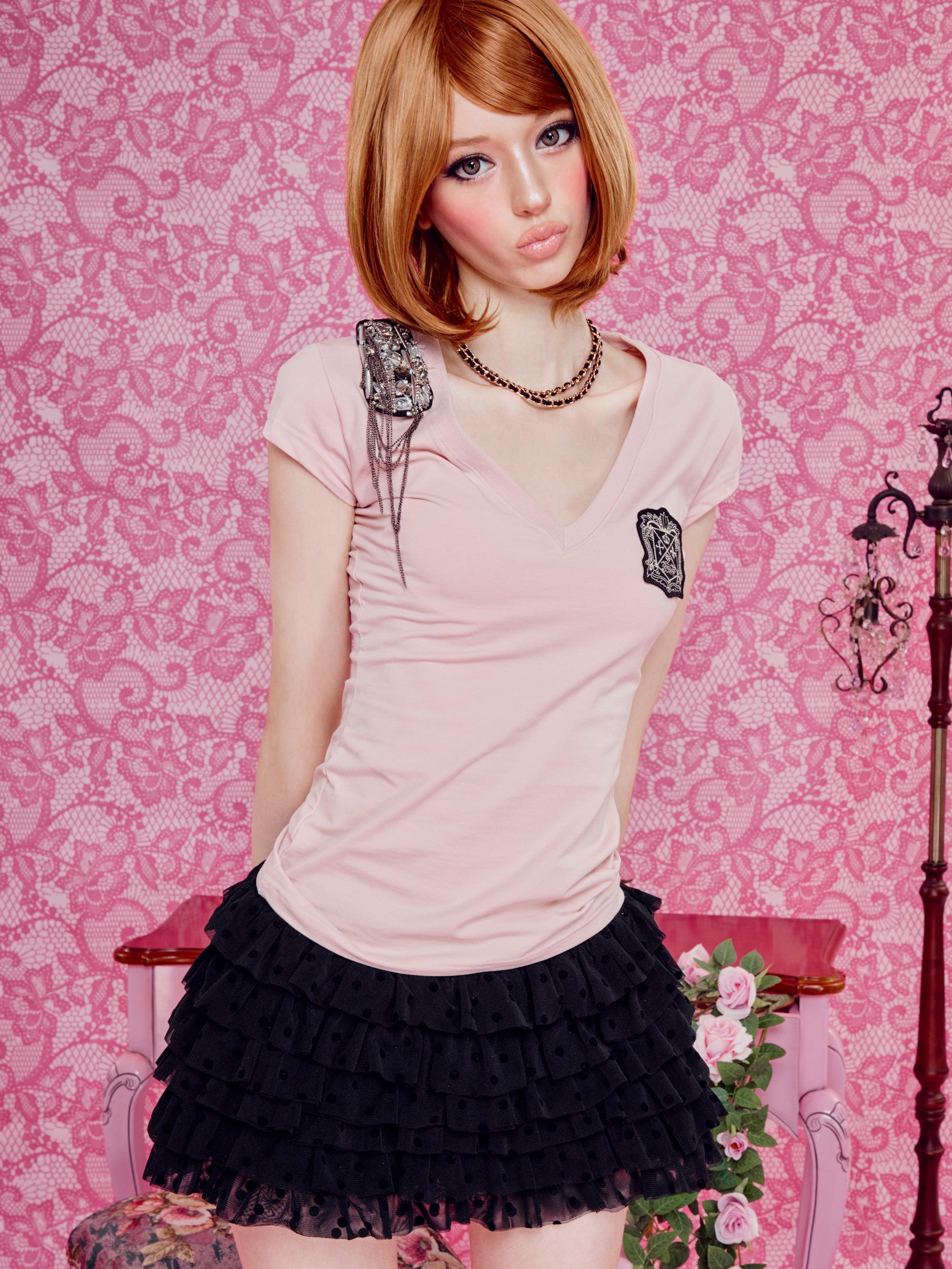 Polka tutu mini skirt