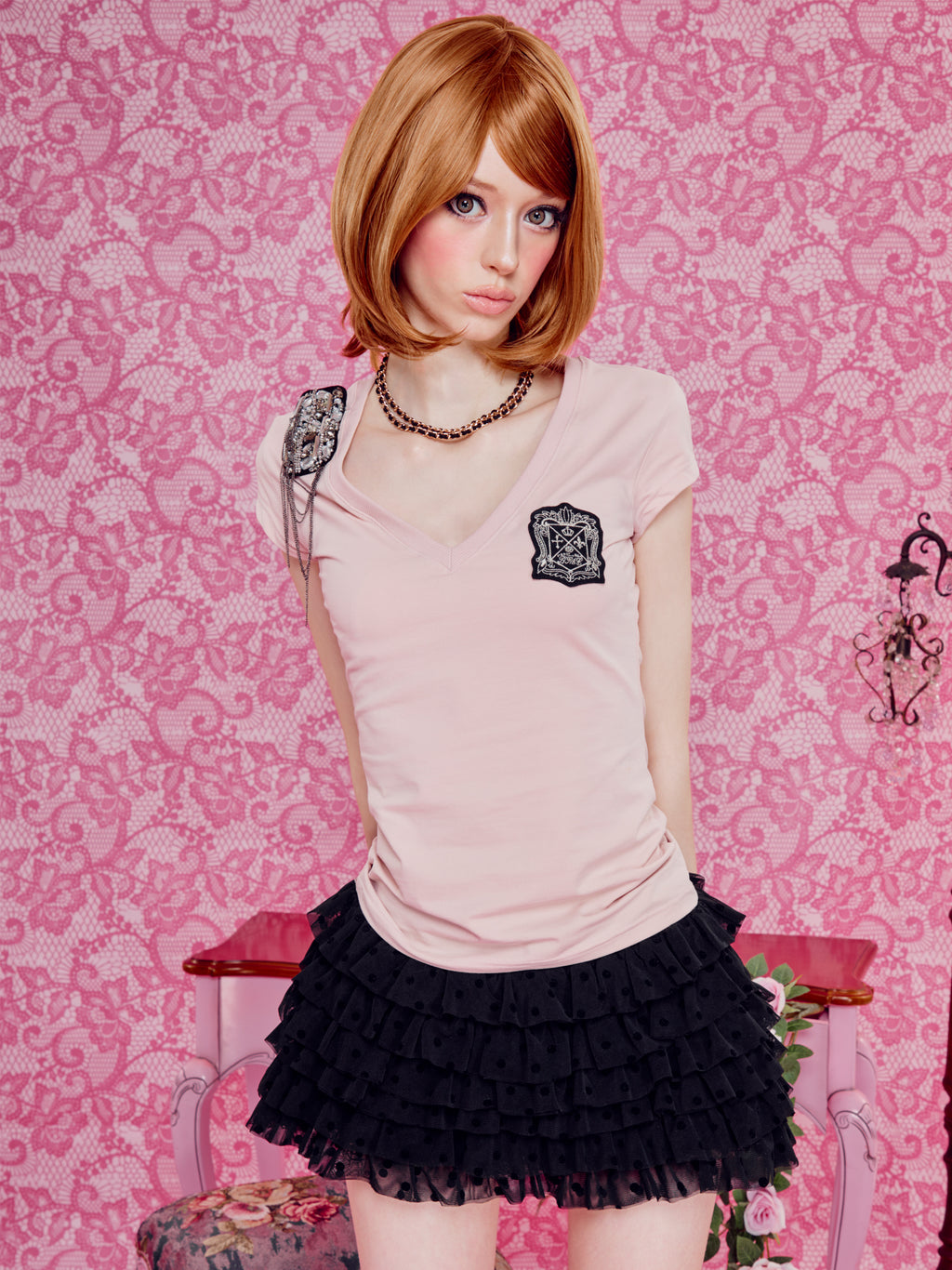 Polka tutu mini skirt