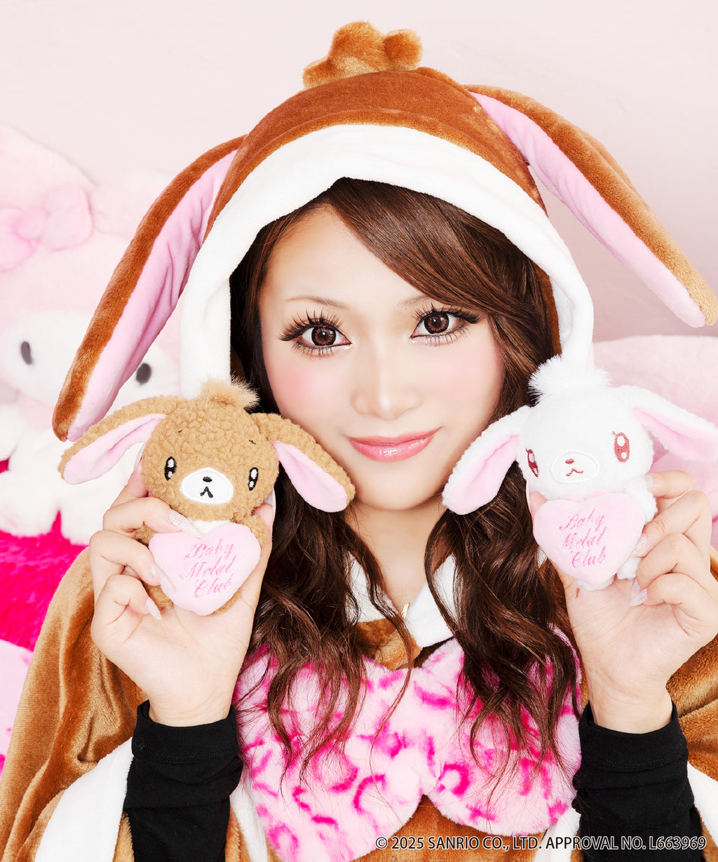 Babymetalclubサンリオコラボぬいぐるみキーホルダー(くろうさ)