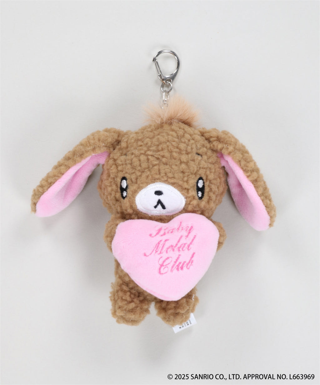 Babymetalclubサンリオコラボぬいぐるみキーホルダー(くろうさ)