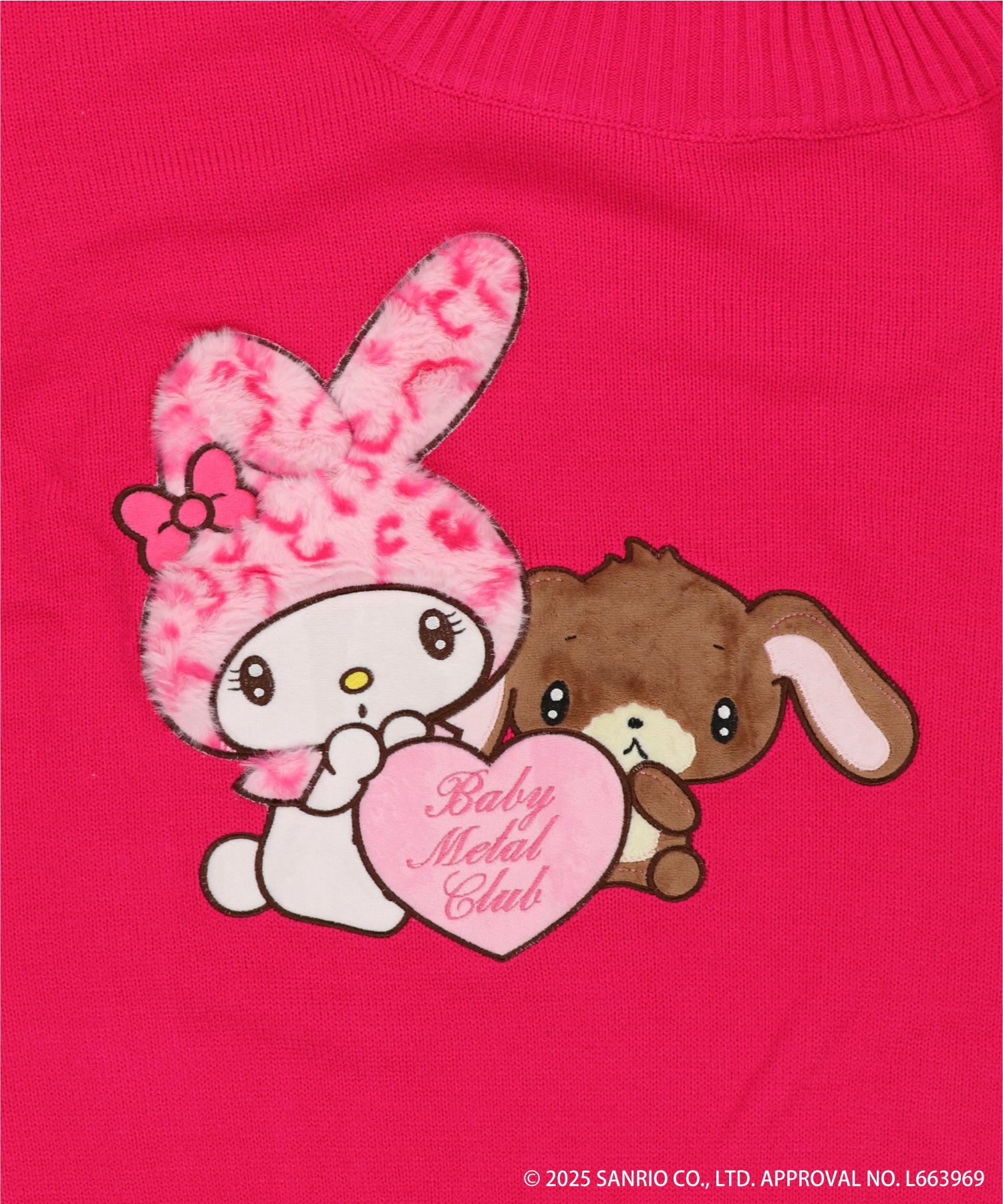 Babymetalclubサンリオコラボニット(ピンク)