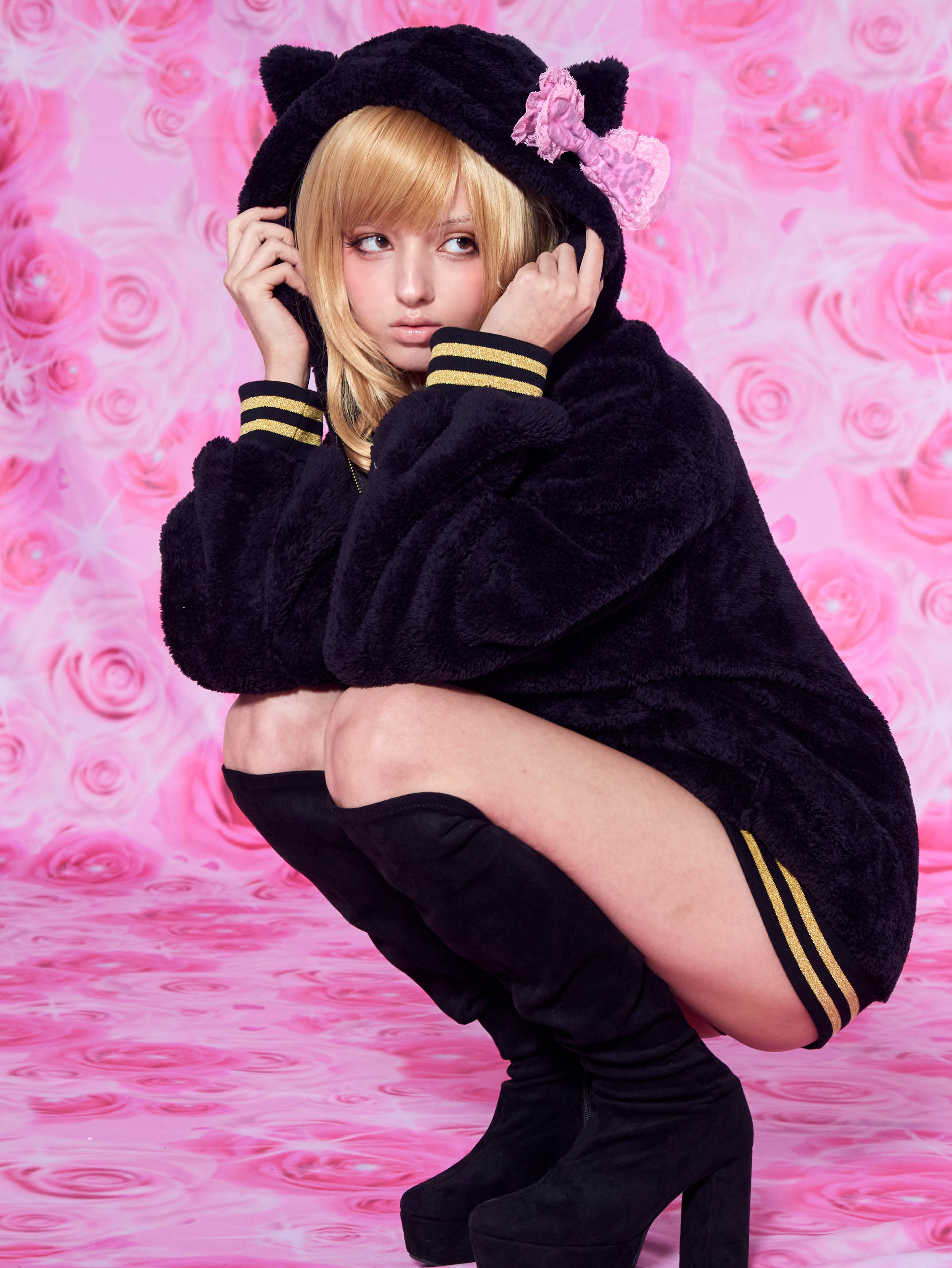 Leopard bonbon ribbon pin