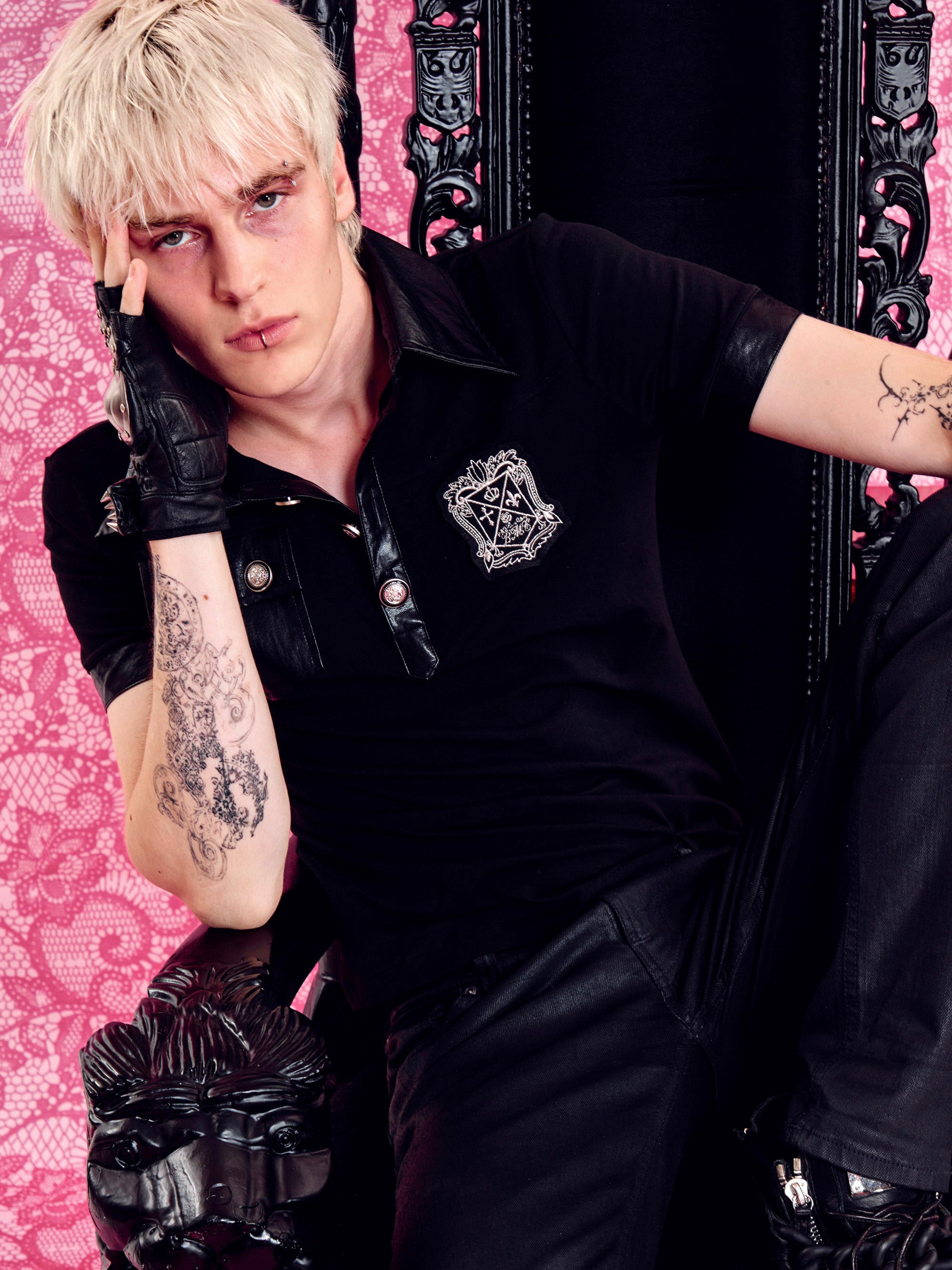 Prince Leather Polo Shirt