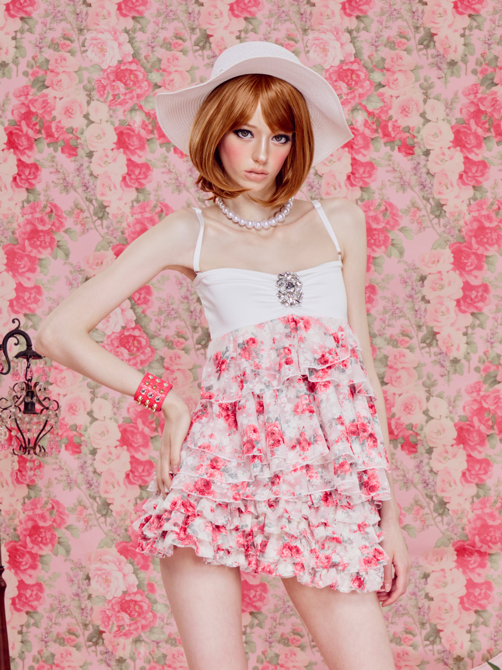 Bouquet tankini (White)