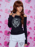Diamond logo top (black)