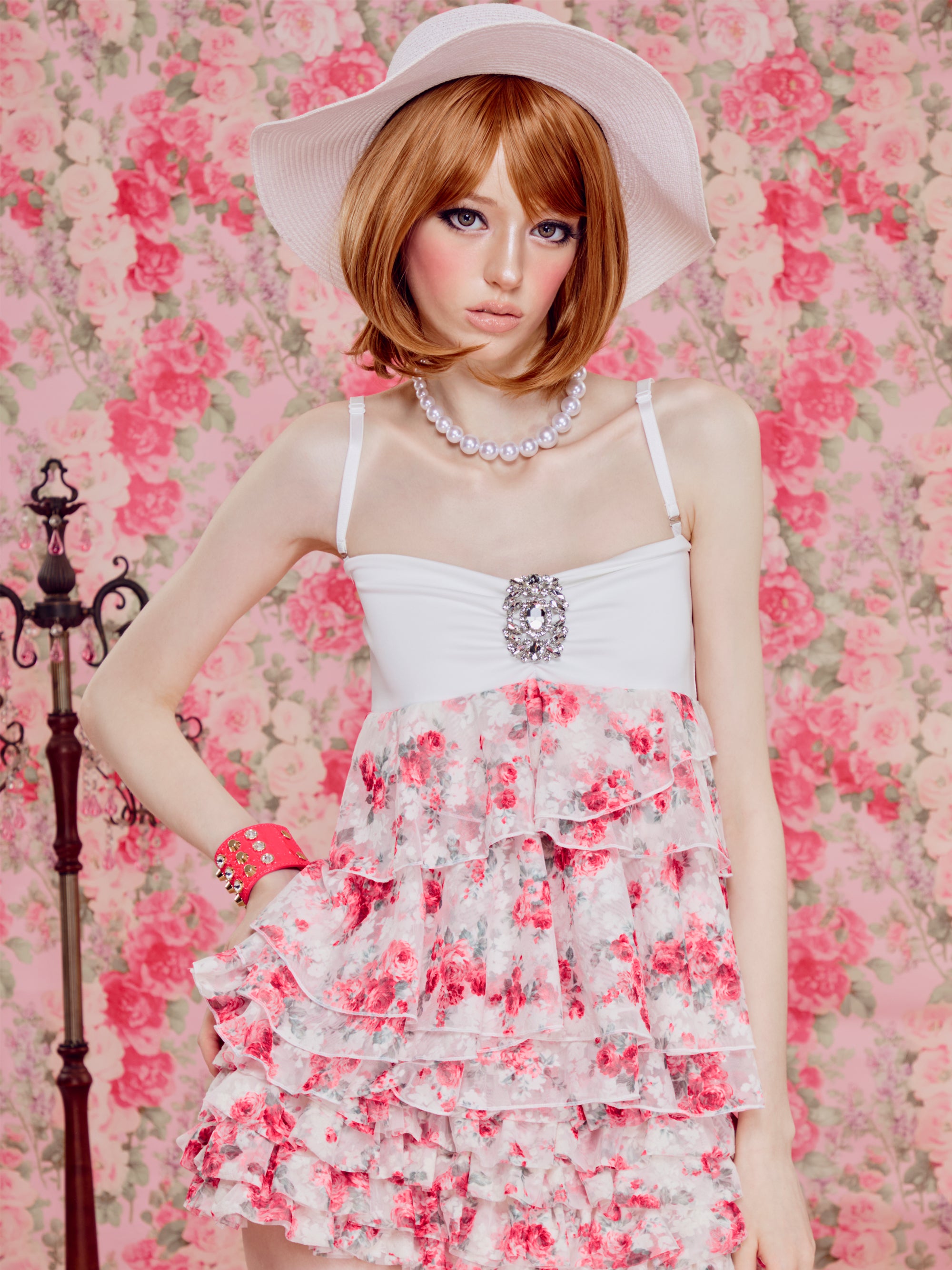 Bouquet tankini (White)