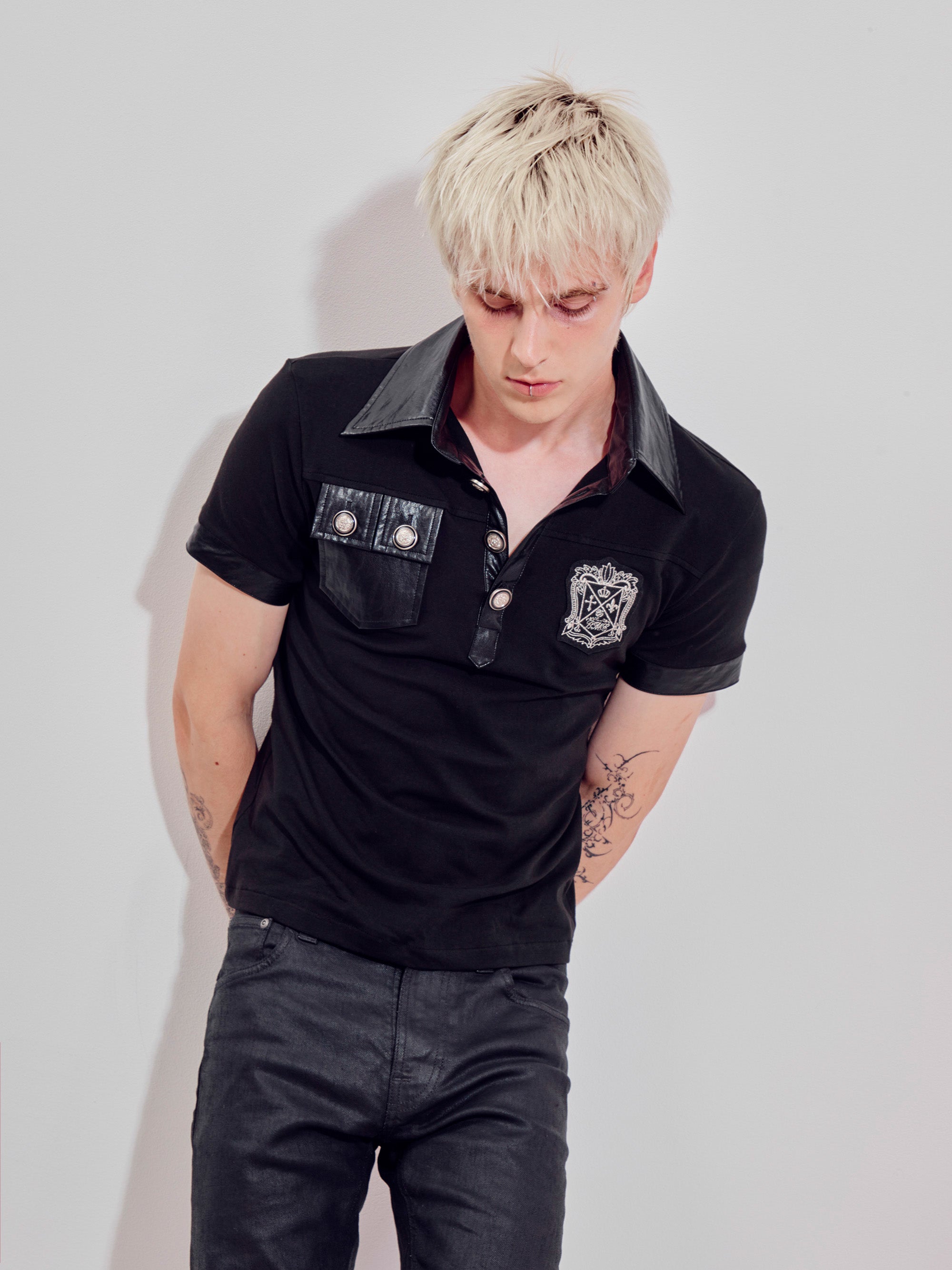 Prince Leather Polo Shirt