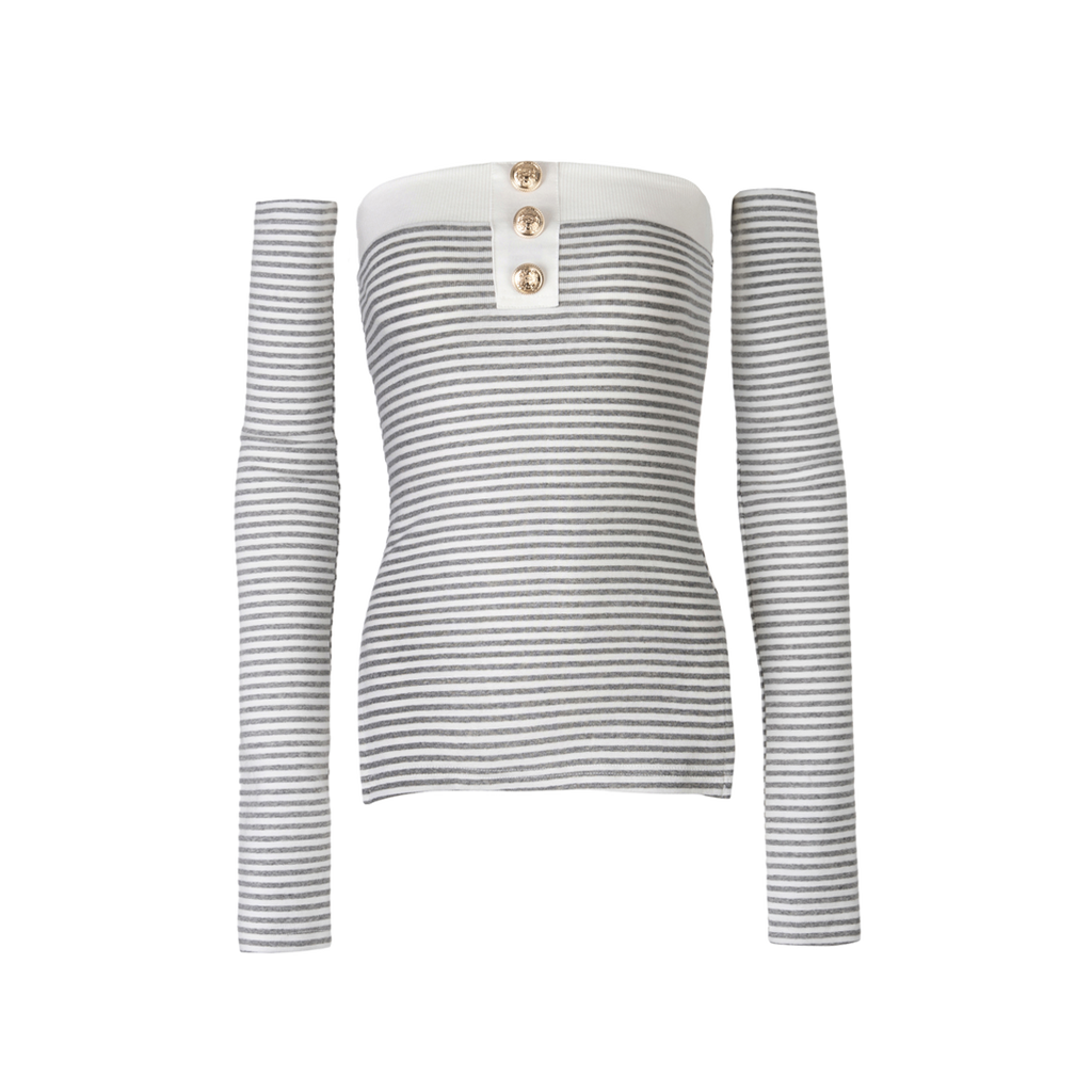 Babydoll warmer top (gray)