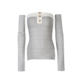 Babydoll warmer top (gray)