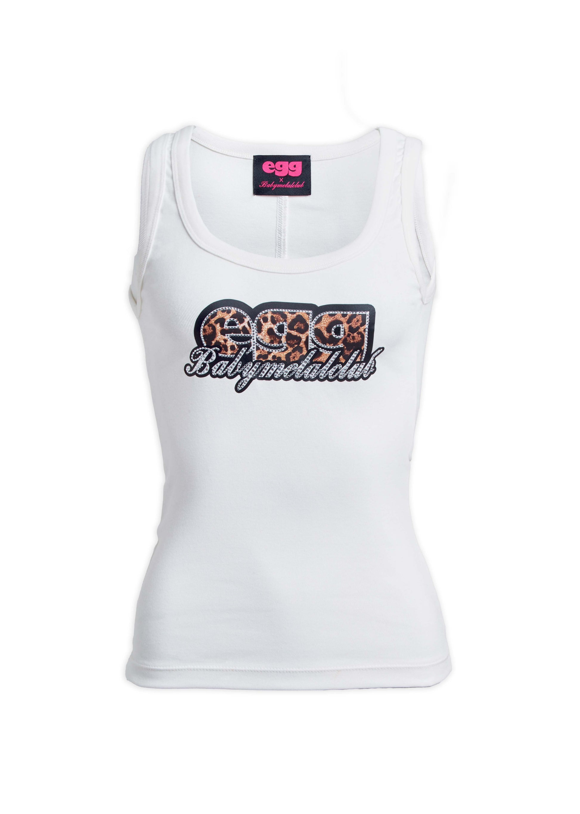 [eggxBabymetalclub] rhinestone sleeveless top (white)
