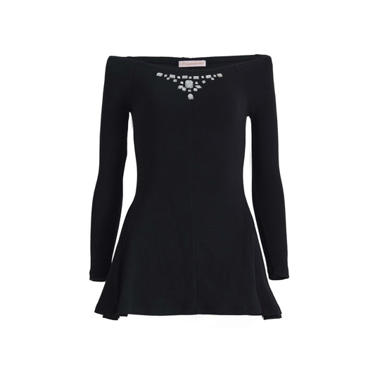 Angel mini dress (black)