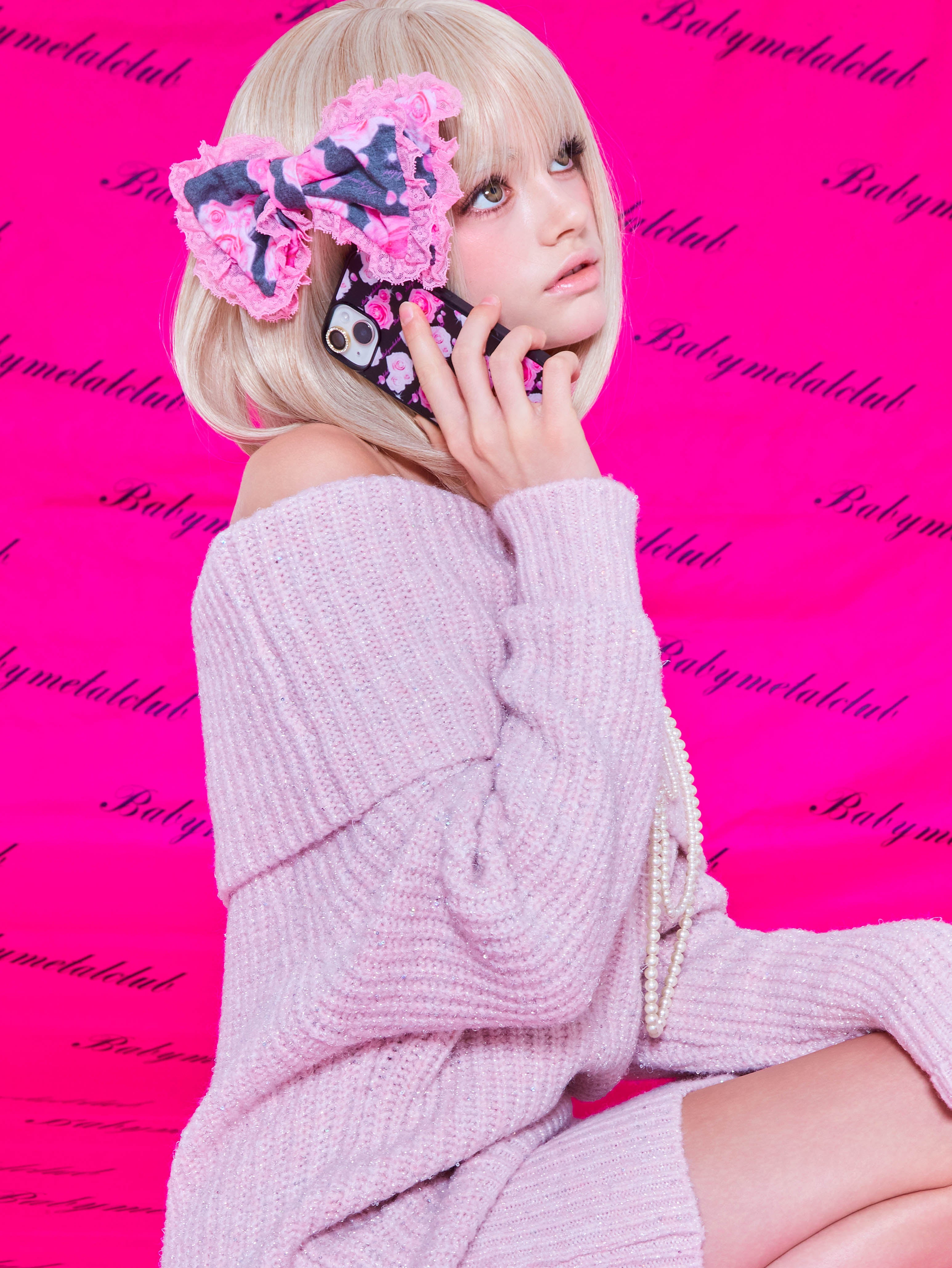 [受注販売] iPhone case (rose bonbon black)