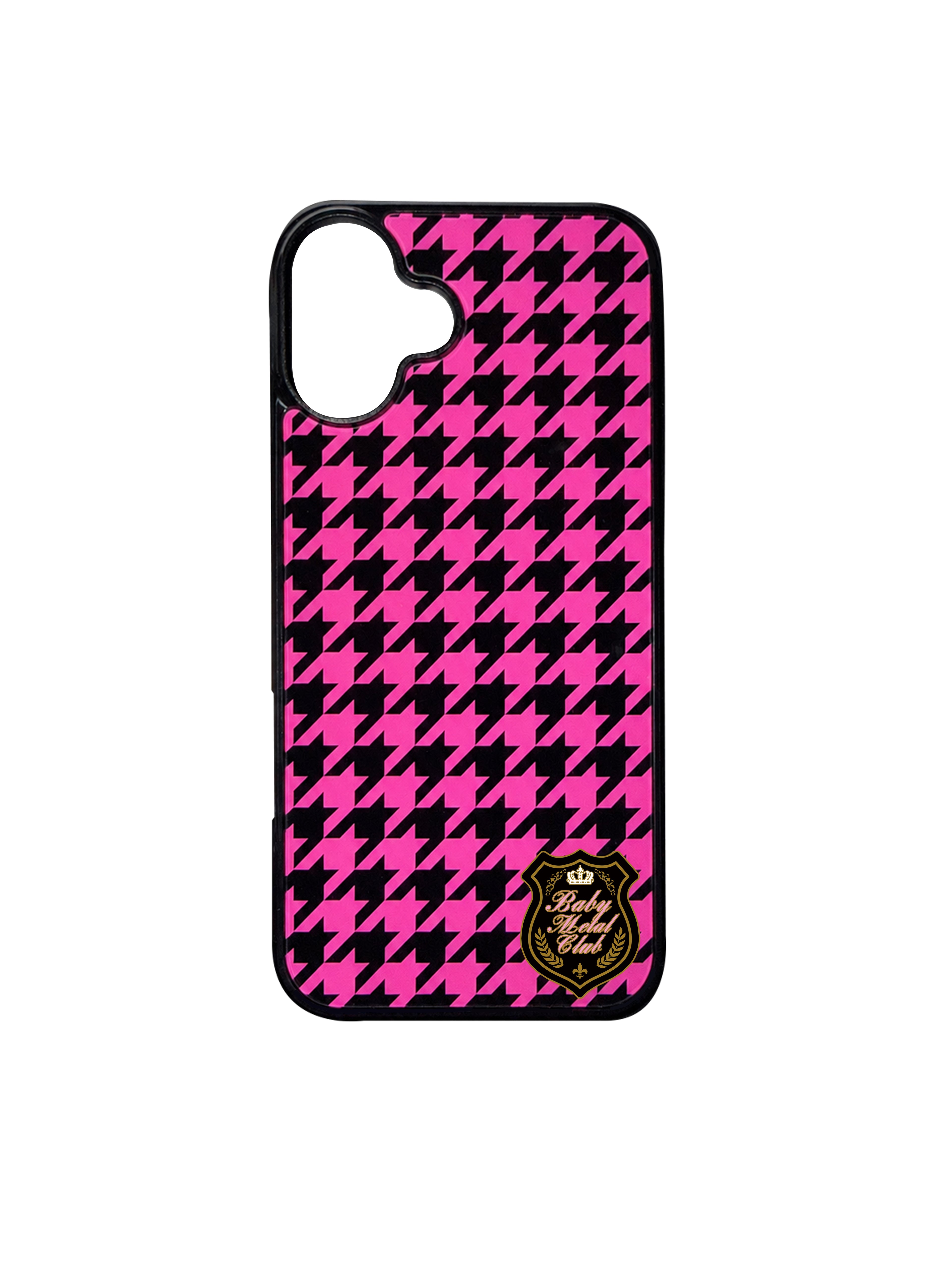 【受注商品】iPhone case (Black Houndstooth)