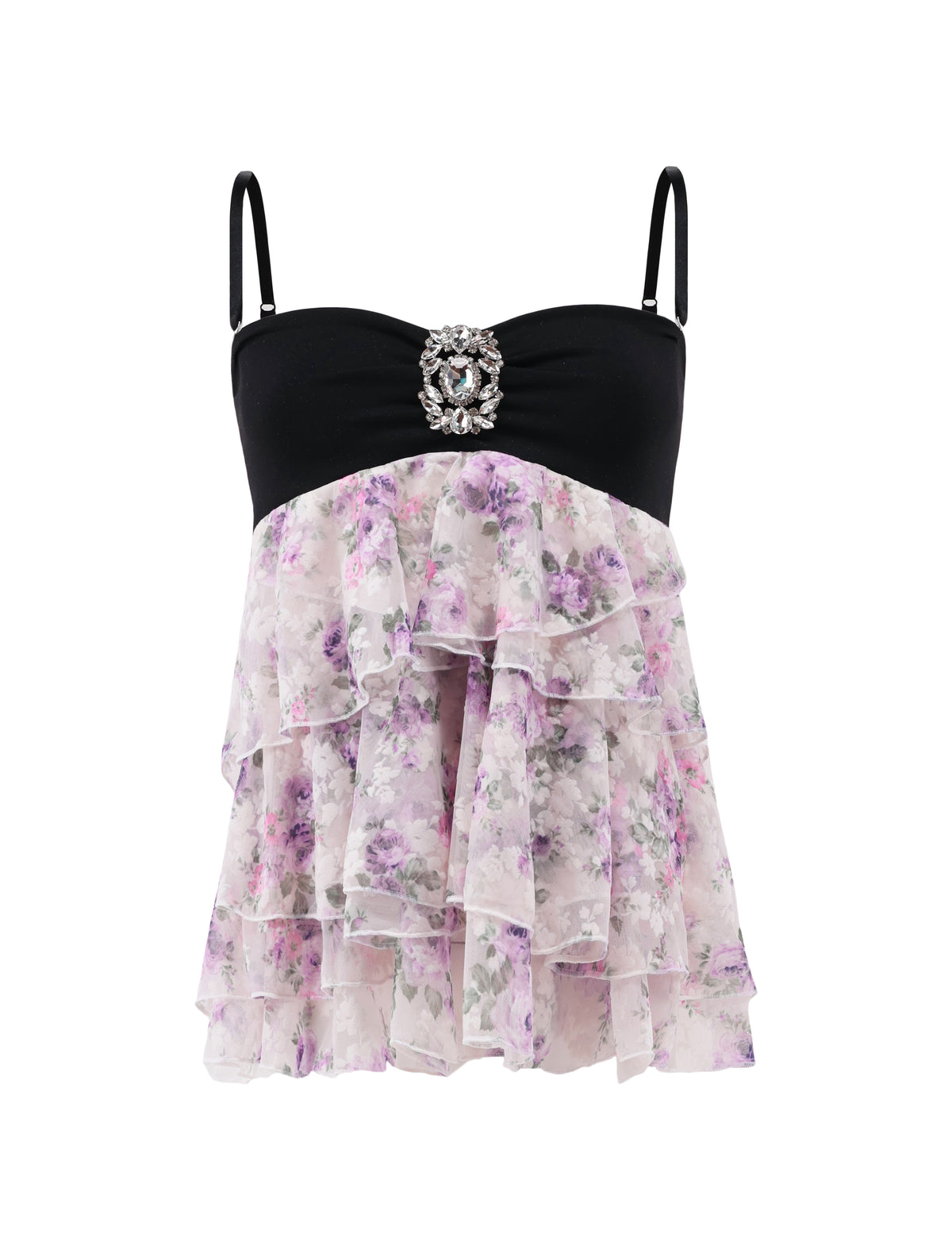 Bouquet tankini (Black)