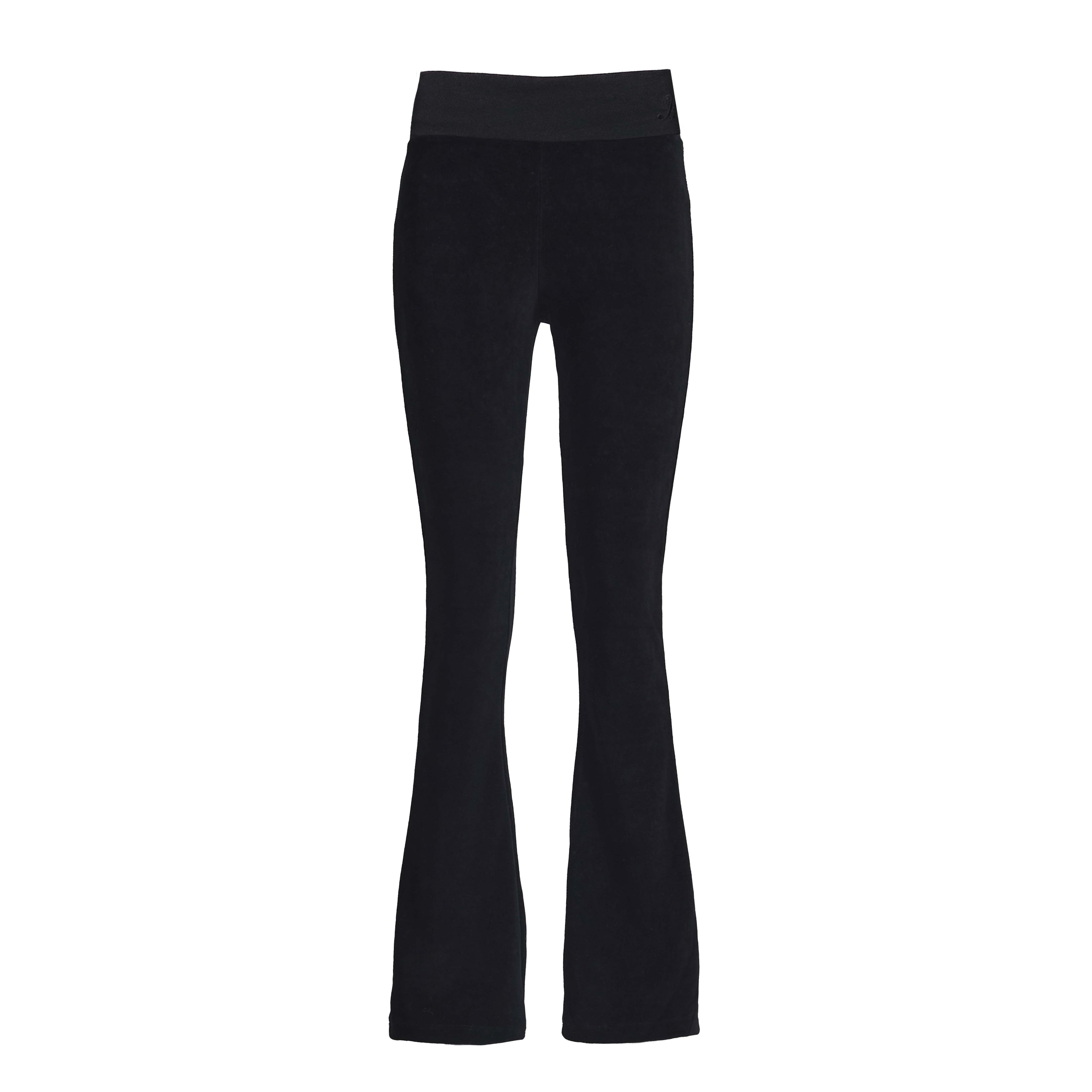 Glam velour pants (black)
