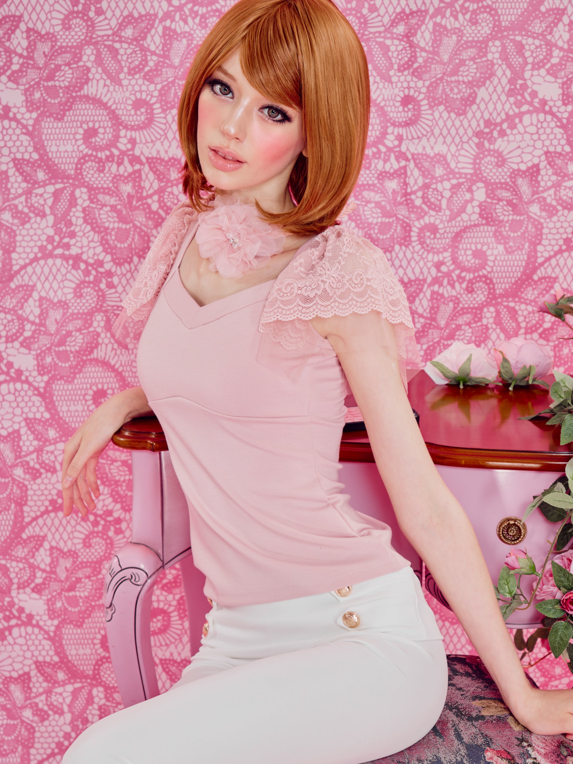 Hina top (Baby Pink)