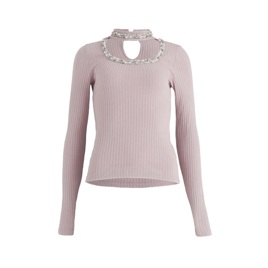Jewel chocker t (baby pink)