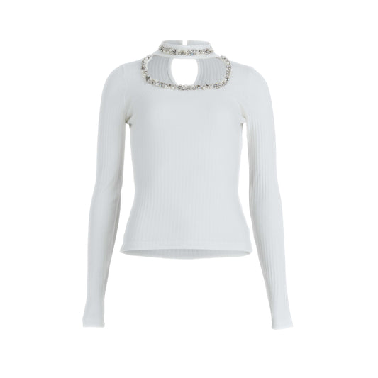 Jewel chocker t (white)