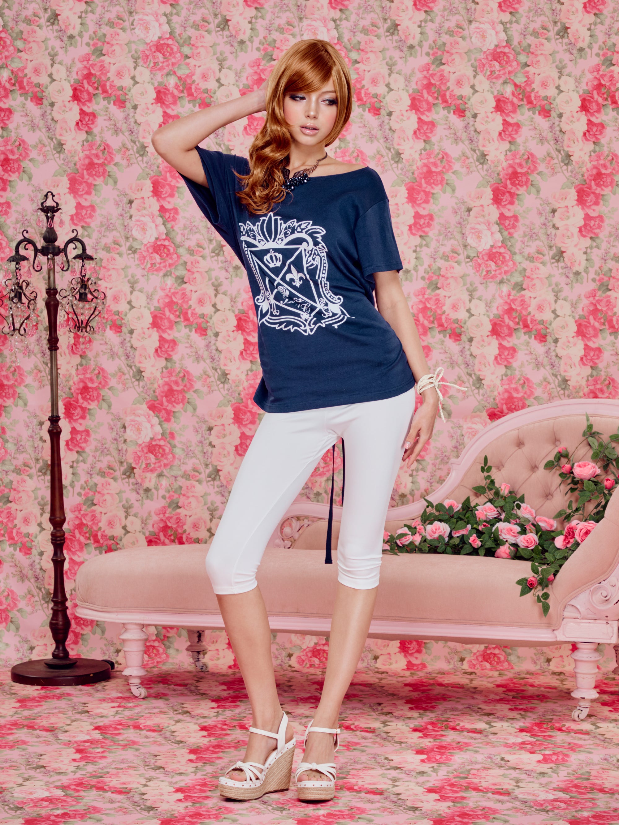 LOVE DELUXE top (Navy)