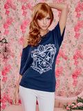 LOVE DELUXE top (Navy)