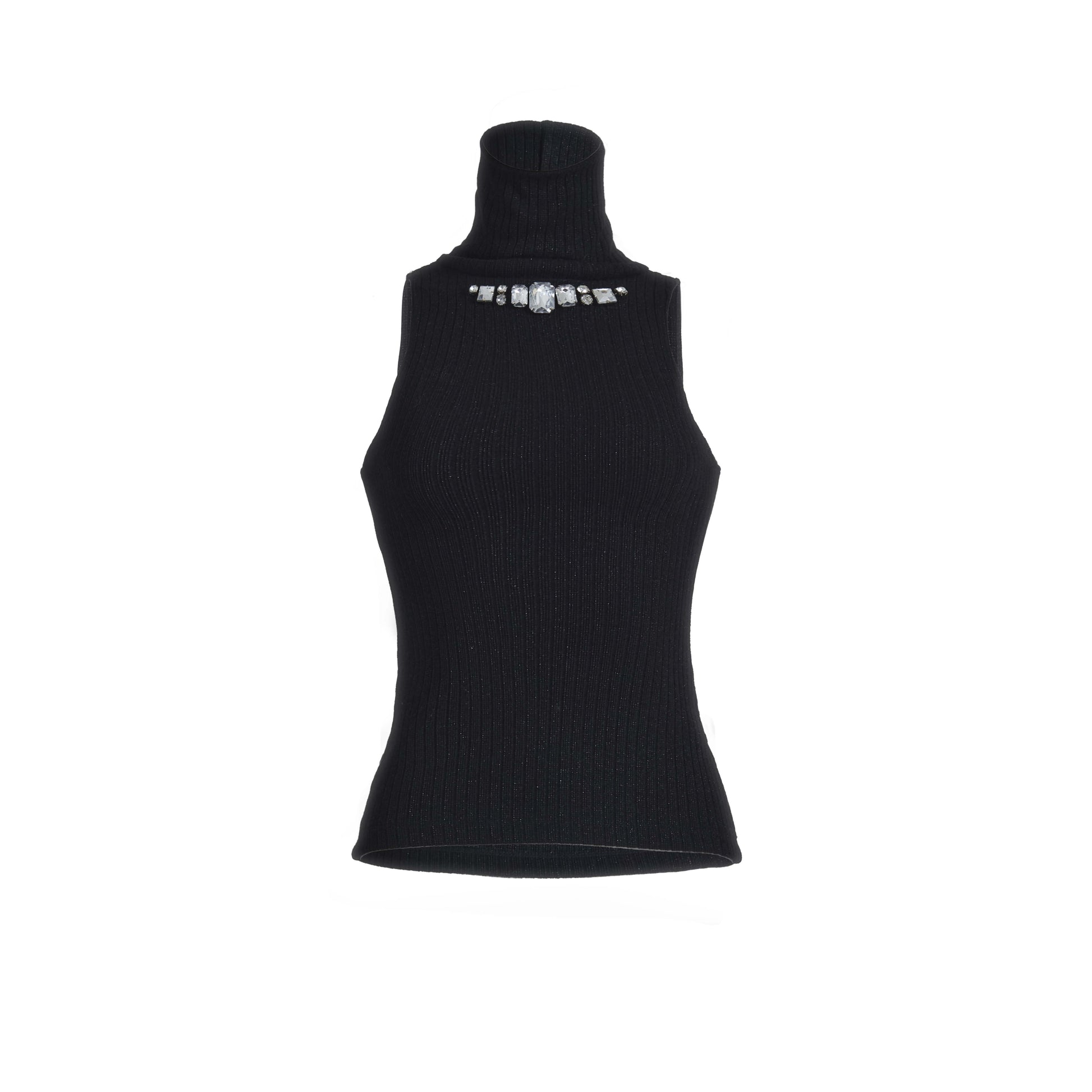 Luxgem high neck top (black)