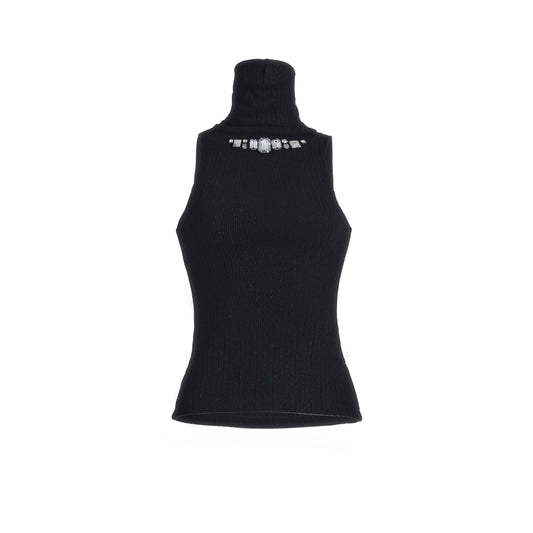 Luxgem high neck top (black)
