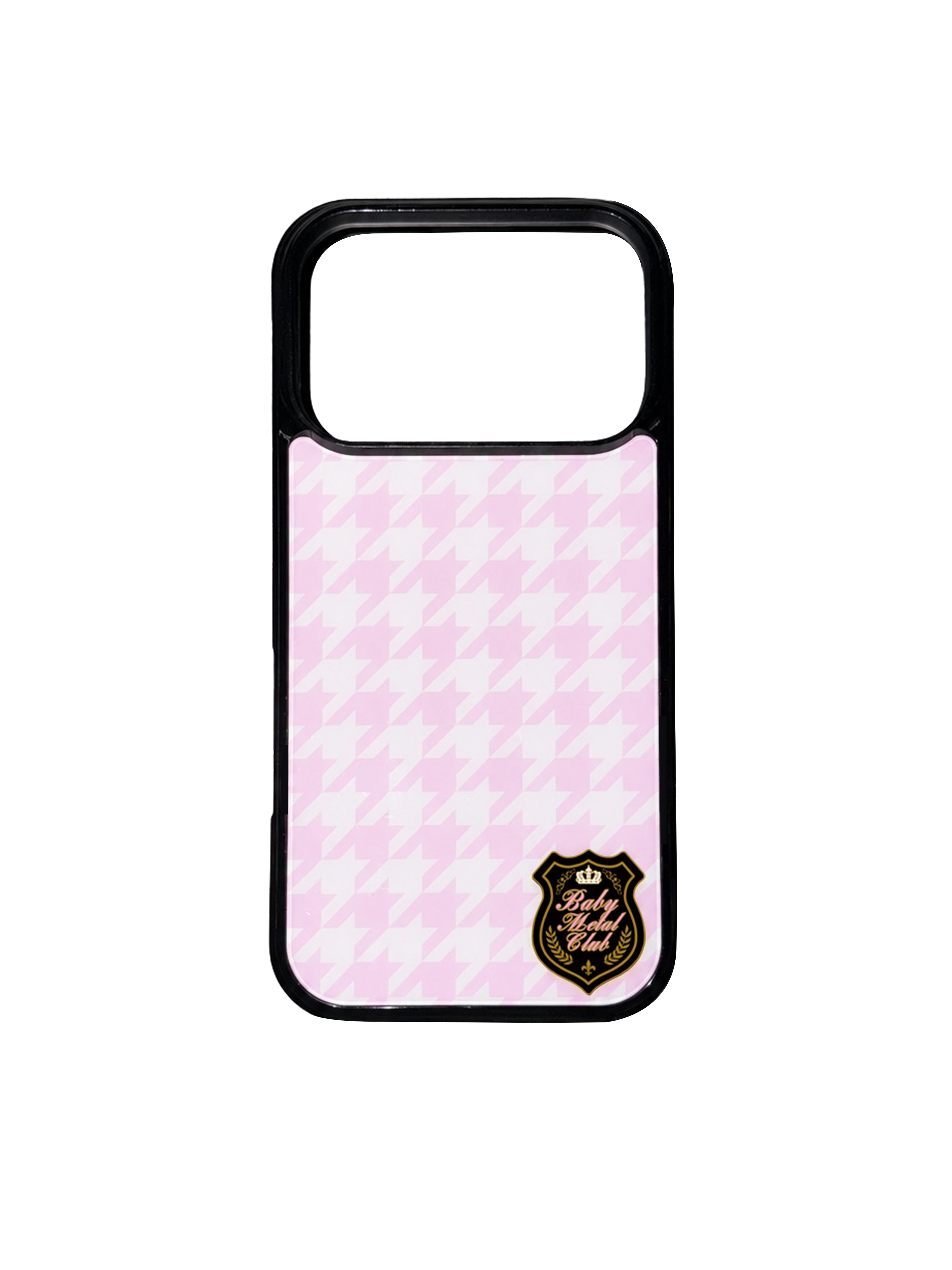 【受注商品】iPhone case (Pink Houndstooth)