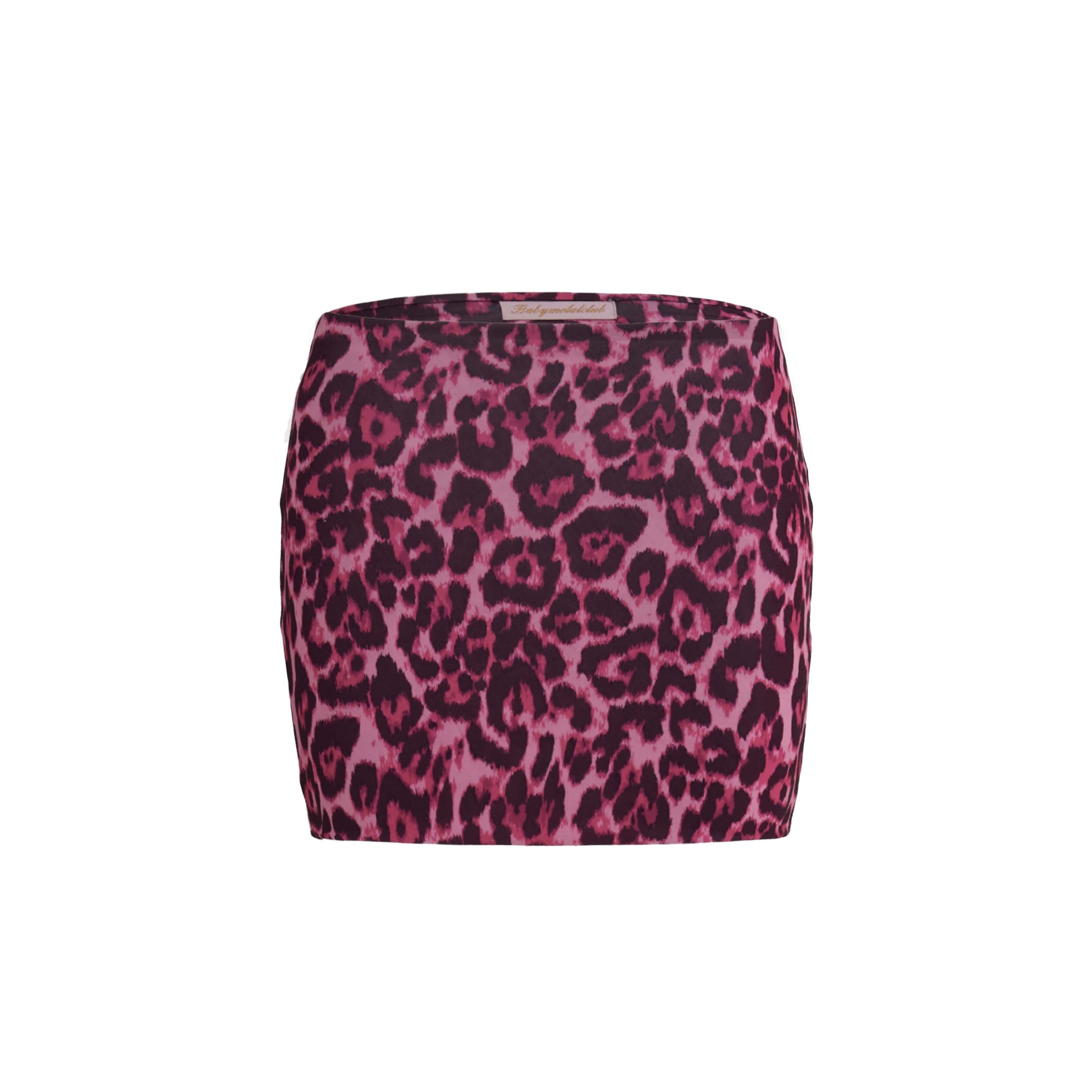 Pink leopard tight skirt